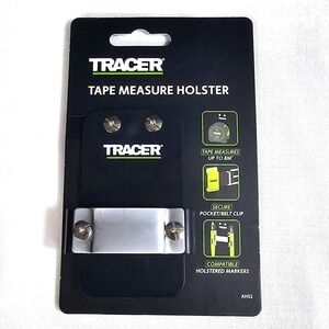Tracer AHS1 Tape Measure Holster Belt Clip‎ Tool Accessory Green NWT